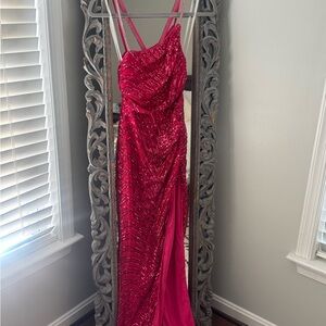 Fashion Nova Fuchsia Sequin Dress